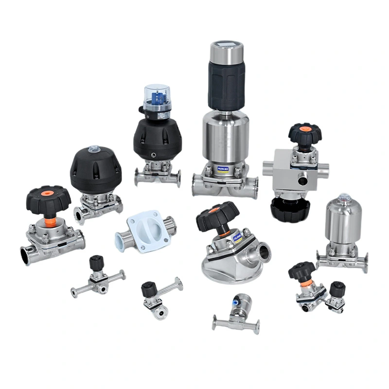 Sanitary 3-Way Diaphragm Valve