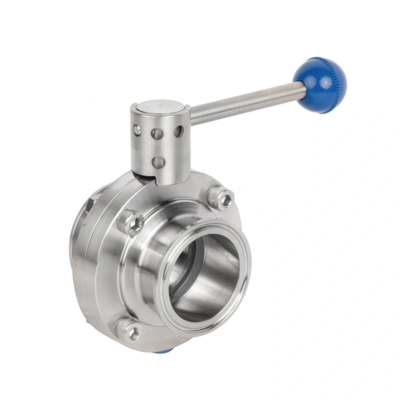 Sanitary Pneumatic 2-Piece Butterfly Valve