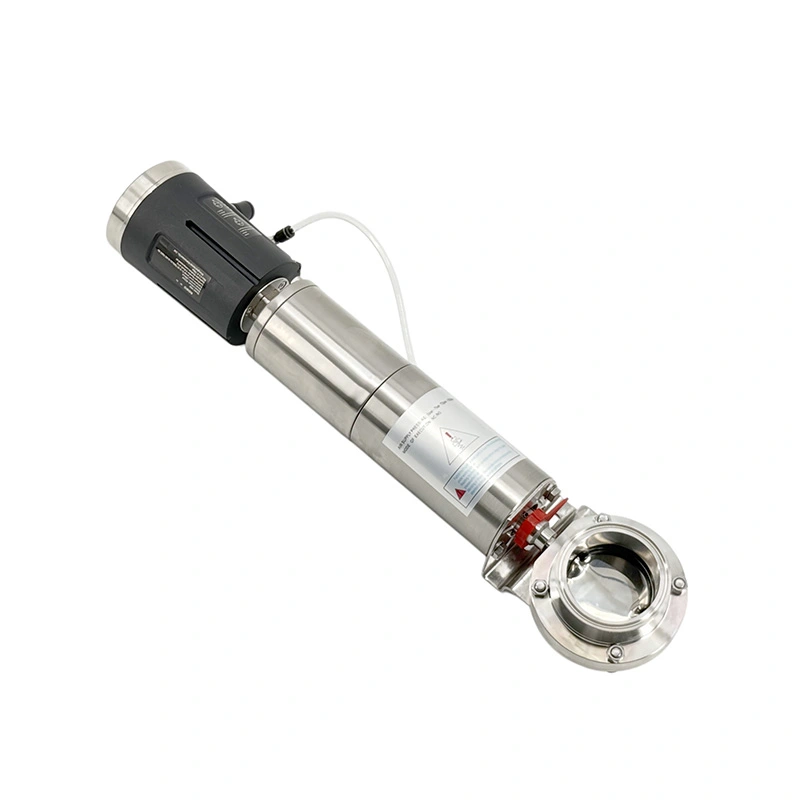 Sanitary Pneumatic 2-Piece Butterfly Valve